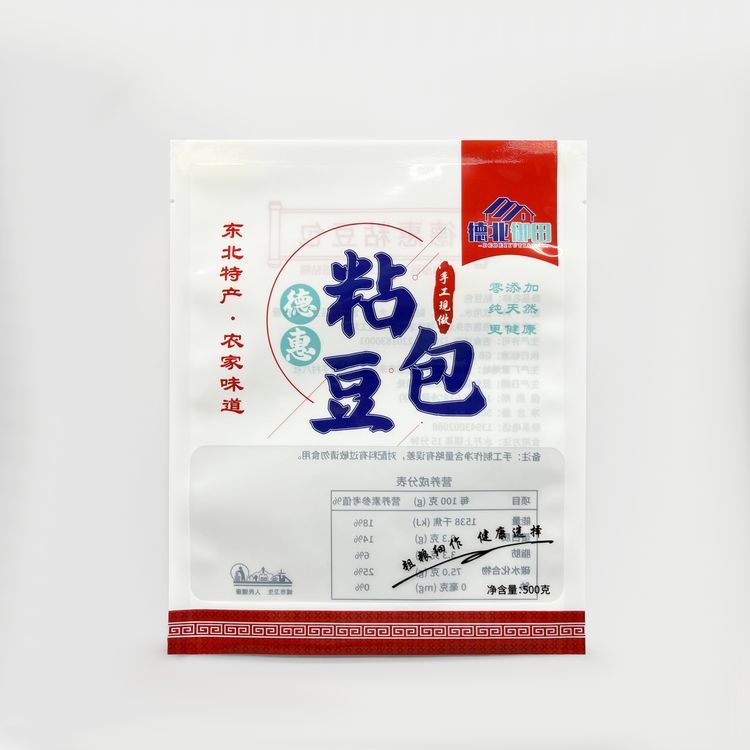 500g粘豆包袋